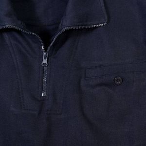 Zipp-Shirt, m. Leistentasche