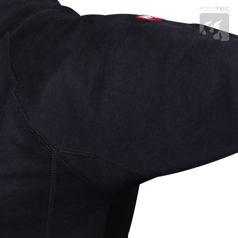 Sweatjacke GFD Farbkombi. rot/weiß