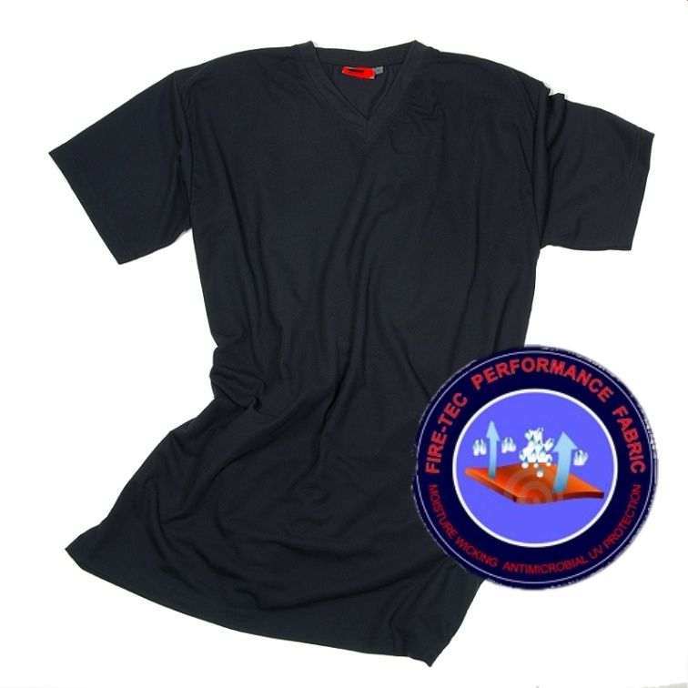 T-Shirt Fire-Tec V-Neck 1/2 Arm