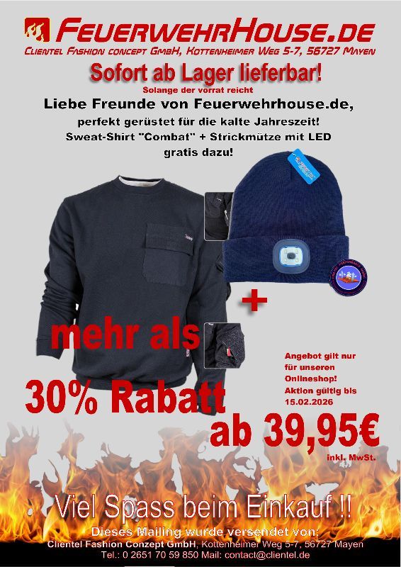 Sweatshirt COMBAT HOOD LED