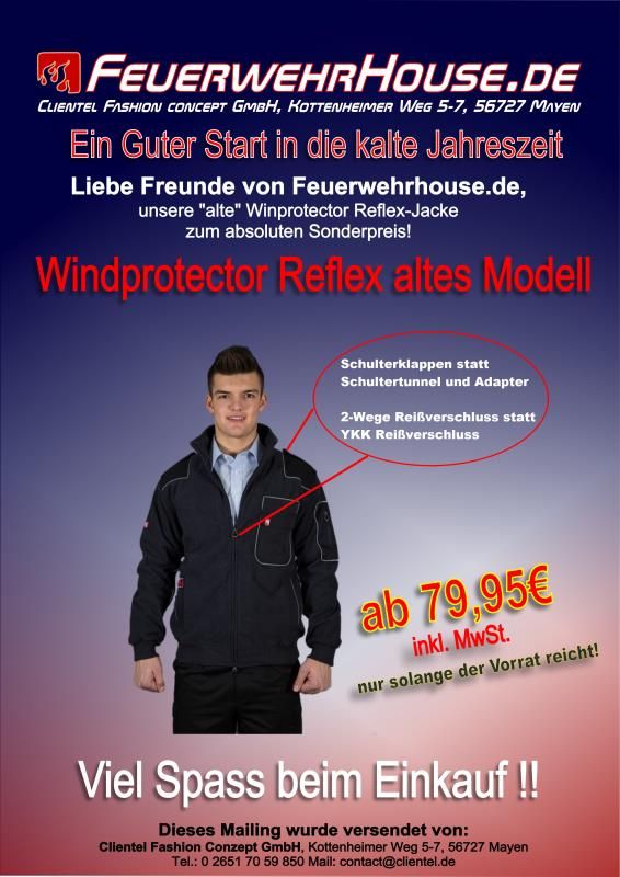 Fleecejacke Windprotector REFLEX