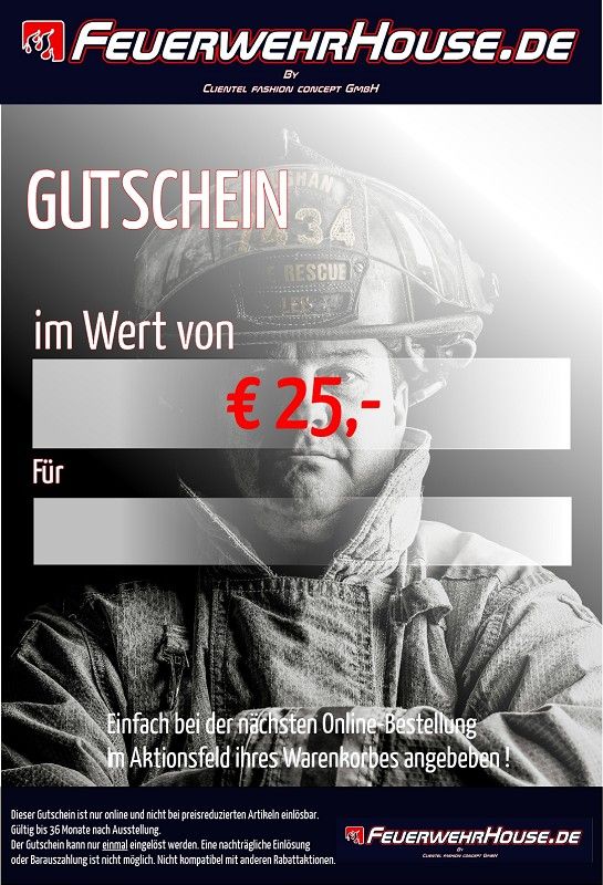 € 25,- Geschenk-Gutschein