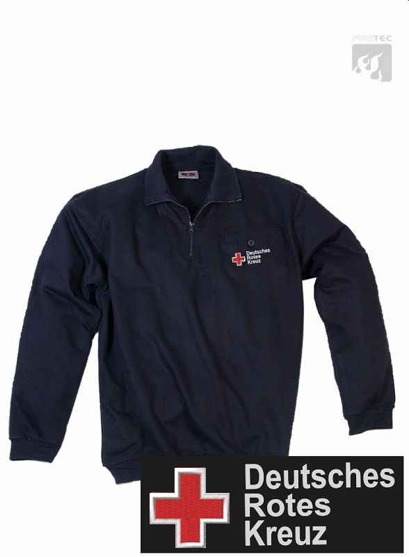 DRK Zippshirt mit Leistentasche