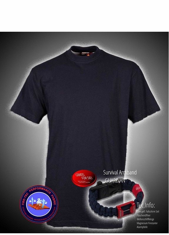 T-Shirt Fire-Tec 1/2 Arm plus Armband GUARDIAN