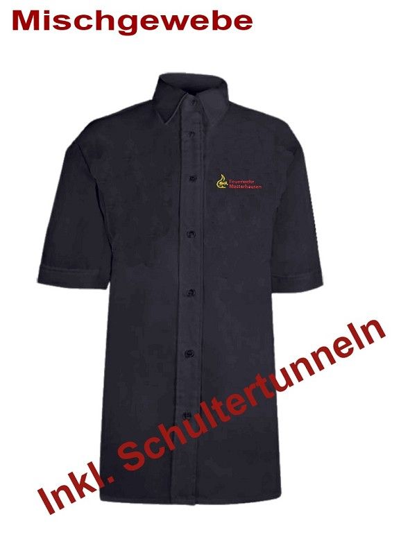 Damen-Bluse BaWü 1/2 Arm m. Stick Ortsname