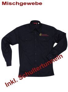 Diensthemd SLIM, Fb. Schwarzblau, 1/1-Arm inkl. Stick