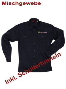 Diensthemd "SLIM", Fb. Schwarzblau, 1/1-Arm inkl. Stick