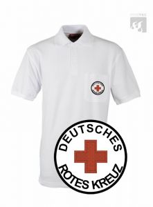 DRK Polo-Shirt weiß 1/2 Arm