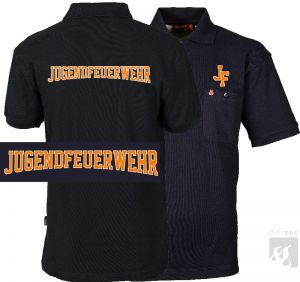 Polo-Shirt JUGENDFEUERWEHR schwarzblau 1/2 Arm