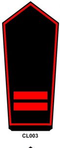 Schulterstück Oberfeuerwehrfrau/-mann