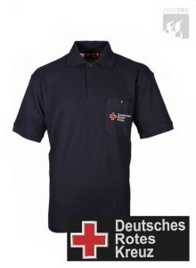 DRK Polo-Shirt schwarzblau 1/2 Arm