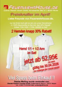 Set Diensthemd NRW 1/2 + 1/1 Arm