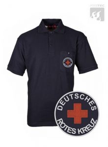 DRK Polo-Shirt schwarzblau 1/2 Arm