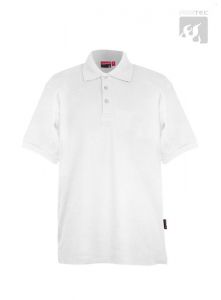 Polo-Shirt weiß 1/2 Arm ohne Brusttasche